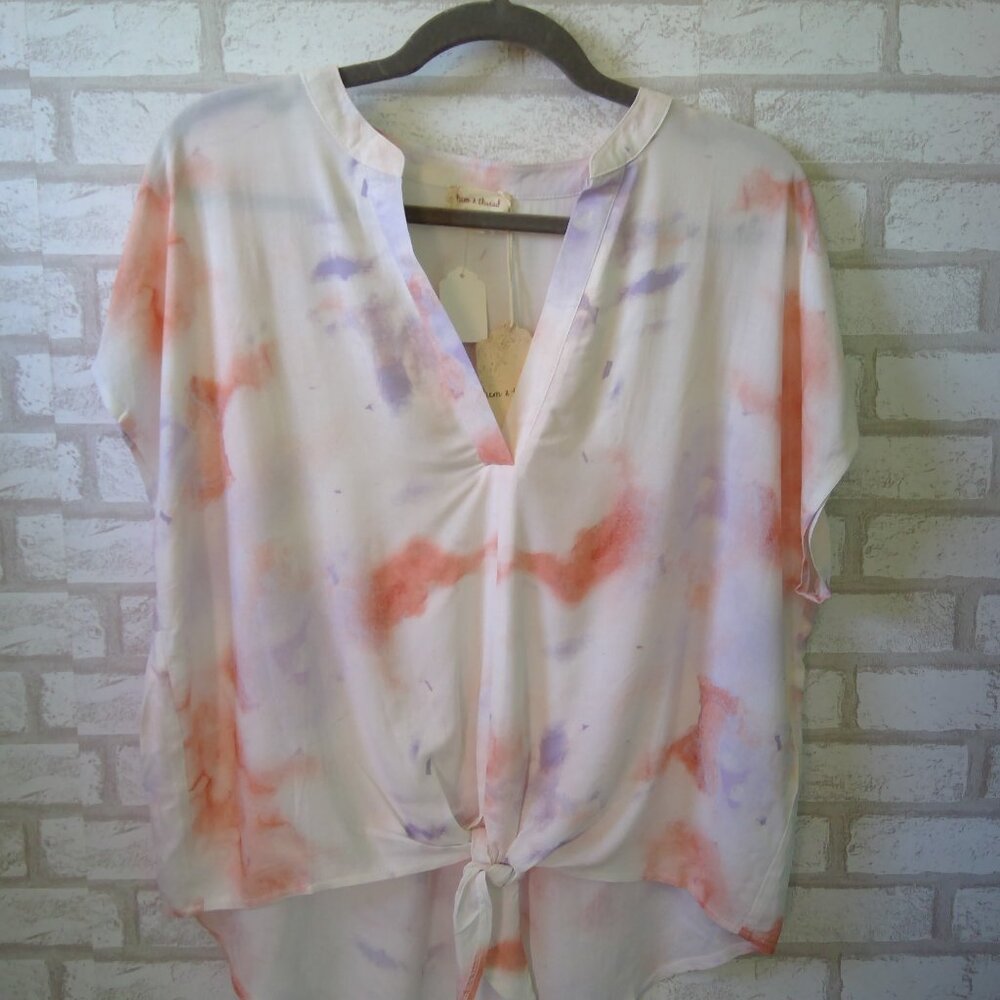 Tie dye high low top